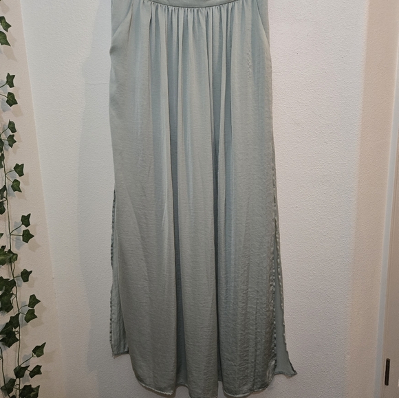 🌴FINAL SALE UO Sparkle & Fade Maxi Skirt Mint Green Large - Picture 6 of 13